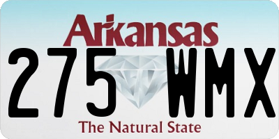 AR license plate 275WMX