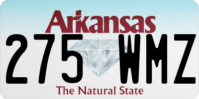 AR license plate 275WMZ