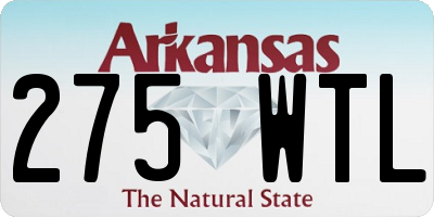 AR license plate 275WTL