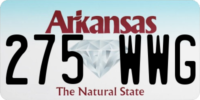 AR license plate 275WWG