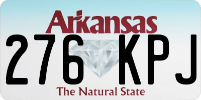 AR license plate 276KPJ