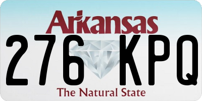 AR license plate 276KPQ