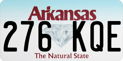 AR license plate 276KQE
