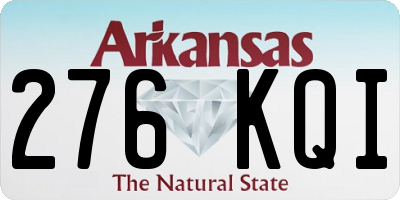 AR license plate 276KQI