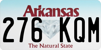 AR license plate 276KQM
