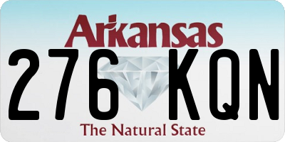AR license plate 276KQN