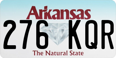 AR license plate 276KQR