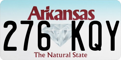 AR license plate 276KQY