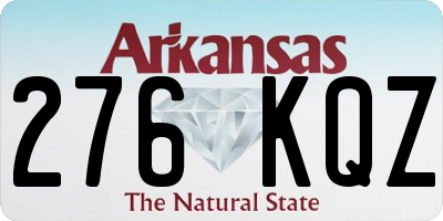 AR license plate 276KQZ