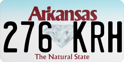 AR license plate 276KRH
