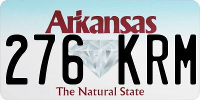 AR license plate 276KRM