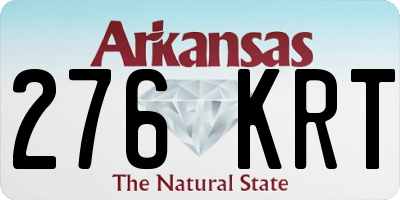 AR license plate 276KRT