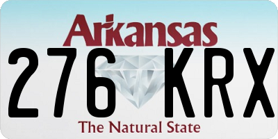 AR license plate 276KRX