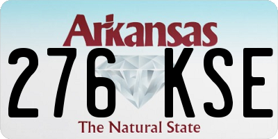 AR license plate 276KSE