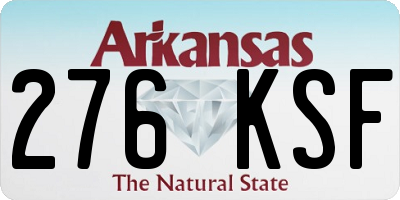 AR license plate 276KSF