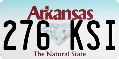 AR license plate 276KSI