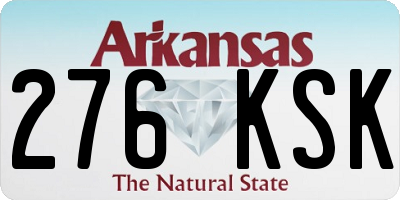 AR license plate 276KSK