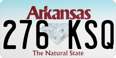 AR license plate 276KSQ