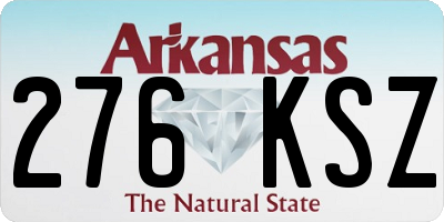 AR license plate 276KSZ