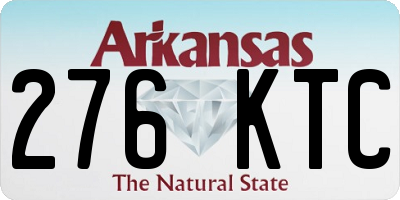 AR license plate 276KTC