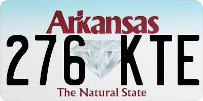 AR license plate 276KTE