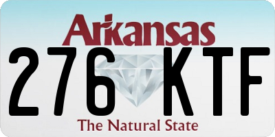 AR license plate 276KTF