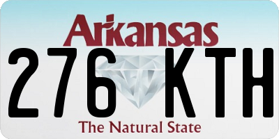 AR license plate 276KTH