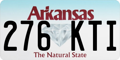 AR license plate 276KTI