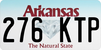 AR license plate 276KTP