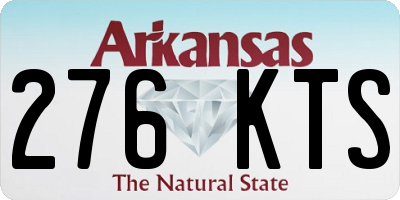 AR license plate 276KTS