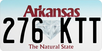 AR license plate 276KTT