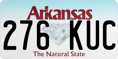 AR license plate 276KUC
