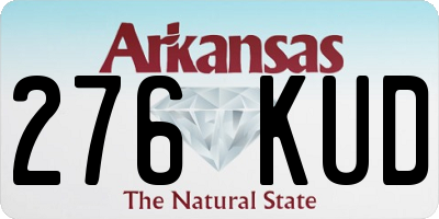 AR license plate 276KUD
