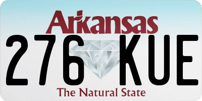 AR license plate 276KUE