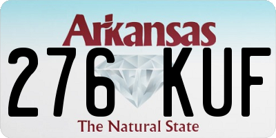 AR license plate 276KUF