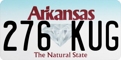 AR license plate 276KUG