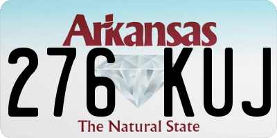 AR license plate 276KUJ