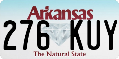 AR license plate 276KUY
