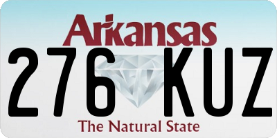 AR license plate 276KUZ