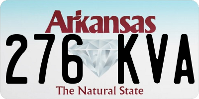 AR license plate 276KVA