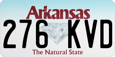 AR license plate 276KVD