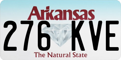 AR license plate 276KVE