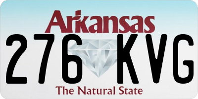 AR license plate 276KVG