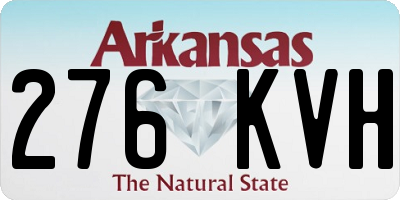 AR license plate 276KVH