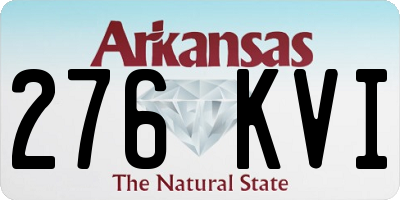 AR license plate 276KVI