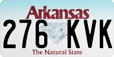 AR license plate 276KVK