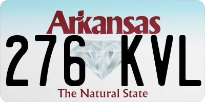 AR license plate 276KVL