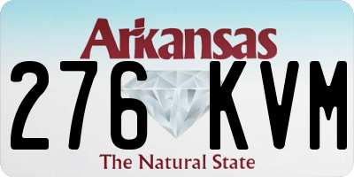 AR license plate 276KVM