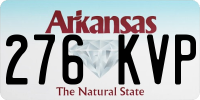 AR license plate 276KVP