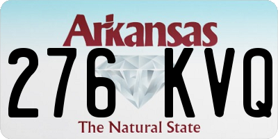 AR license plate 276KVQ